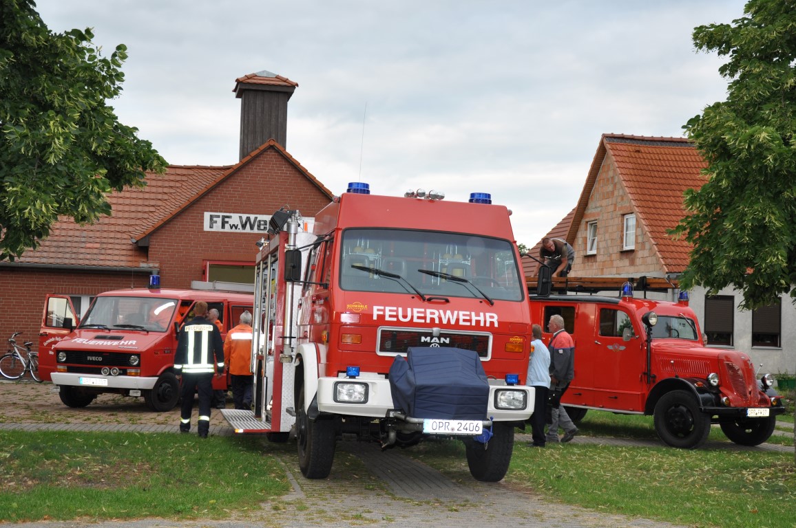 Wernikower Feuerwehrfahrzeuge alt und neu